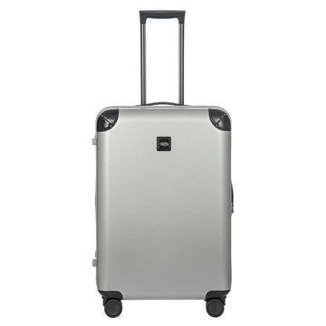 Bric's Amalfi Hardside Checked Spinner 27" in Silver/Black, view 1