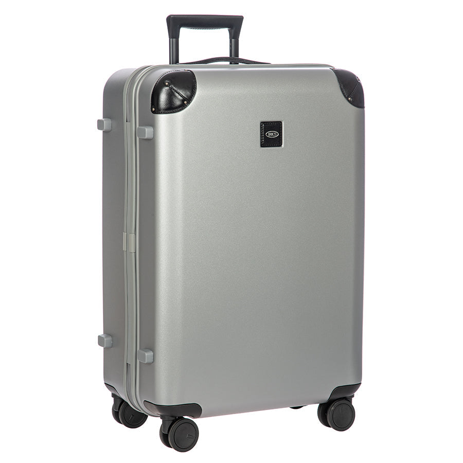Bric's Amalfi Hardside Checked Spinner 27" in Silver/Black, view 2