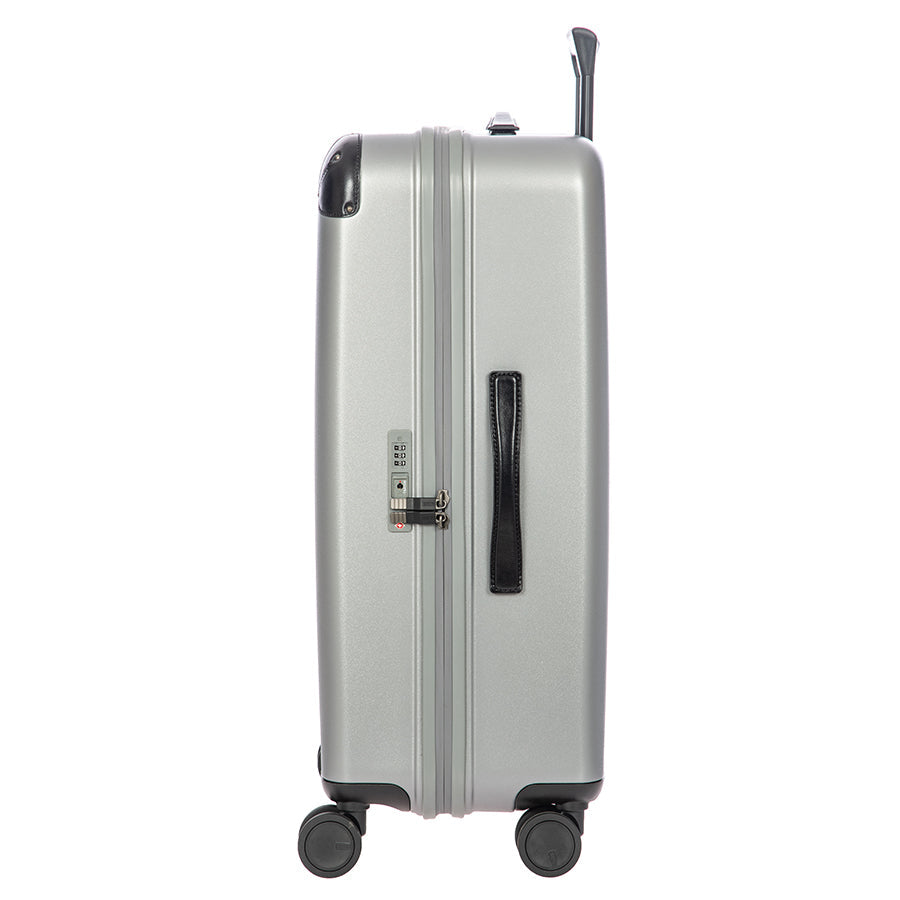 Bric's Amalfi Hardside Checked Spinner 27" in Silver/Black, view 4