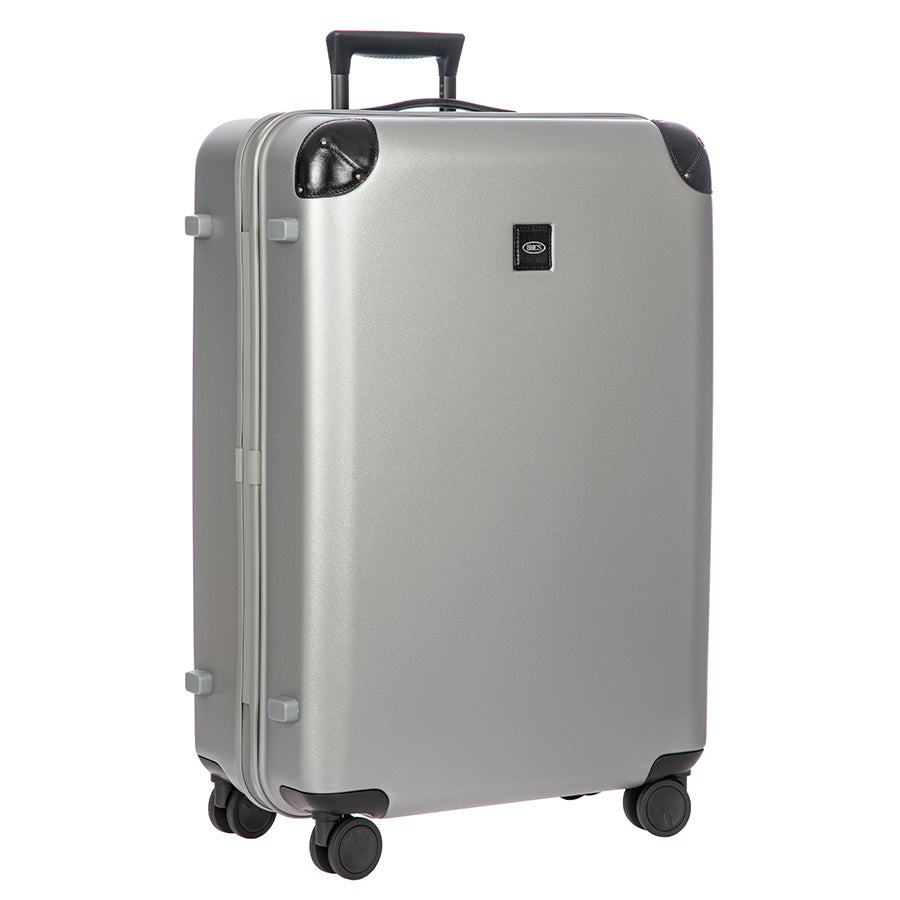 Bric's Amalfi Hardside Checked Spinner 30" in Silver/Black, view 2