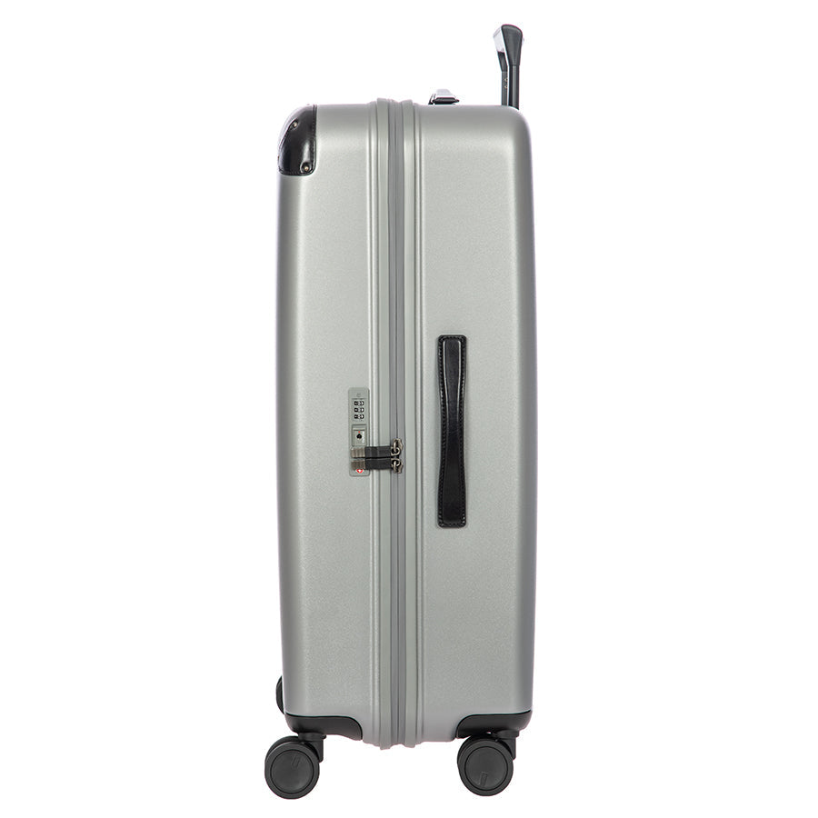 Bric's Amalfi Hardside Checked Spinner 30" in Silver/Black, view 4