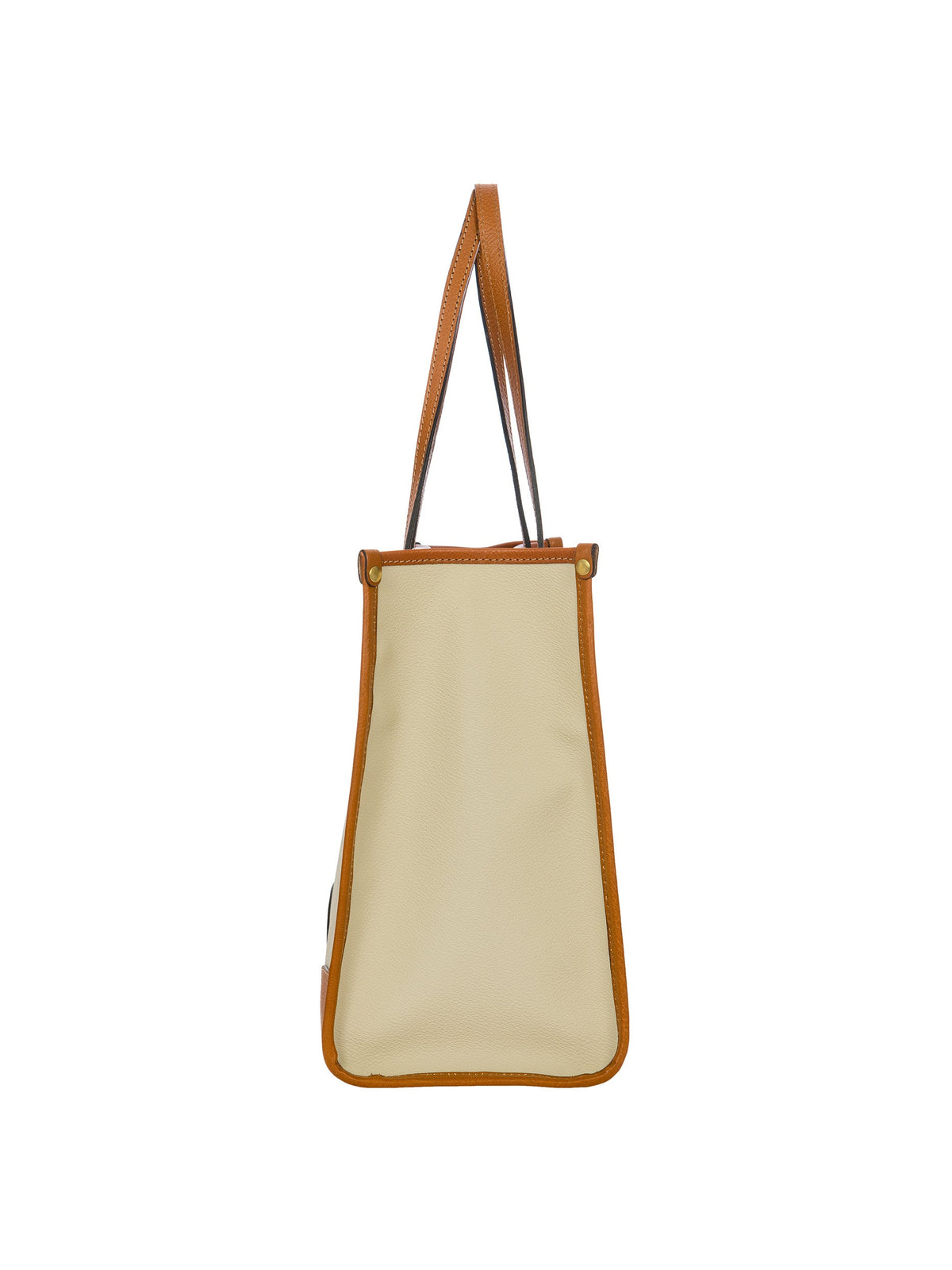 Bric's Firenze Laptop Tote Bag with Leather Handles in Cream, view 4