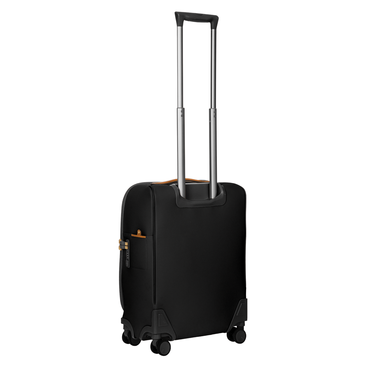 Bric's Firenze Leather-Effect Checked Spinner in Black, view 3