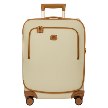 Bric's Firenze Carry-On Spinner with Laptop Pocket in Cream, view 1