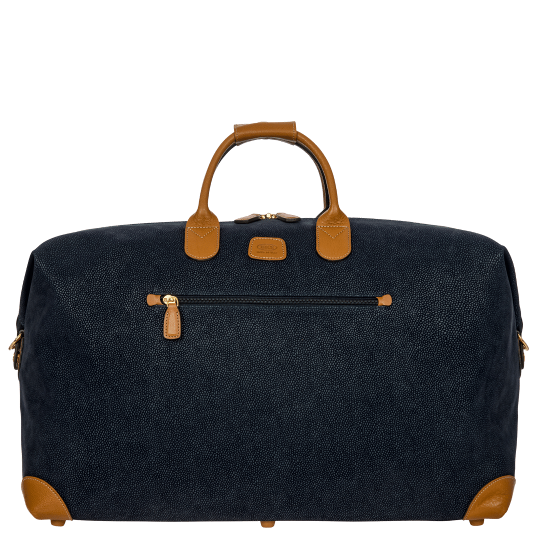 Bric's Life Suede-Effect Cargo Duffle Bag in Blue, view 5