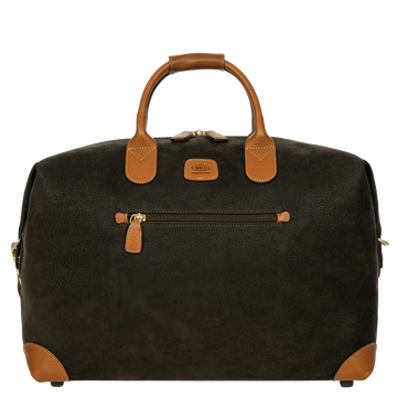 Bric's Life Suede-Effect Cargo Duffle Bag in Olive, view 1