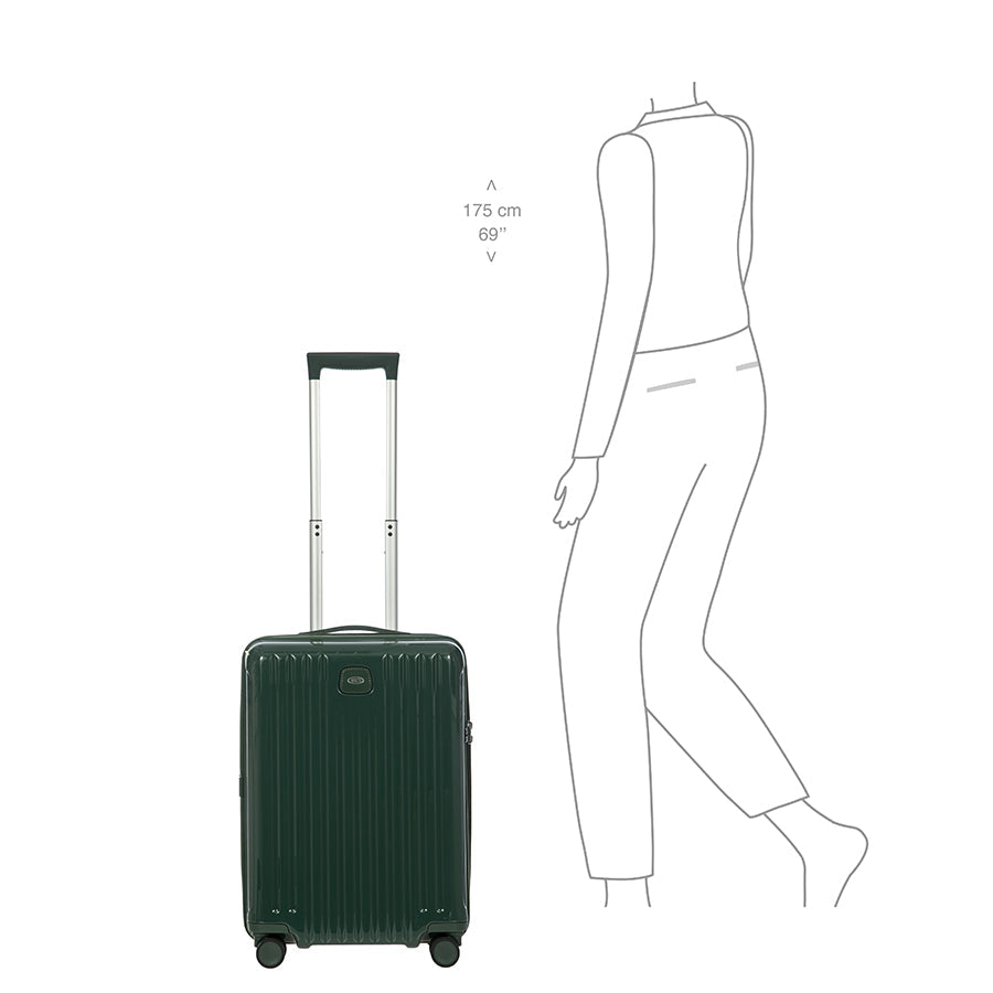 Bric's Positano 21" Hardside Carry-On Spinner in Emerald, view 6