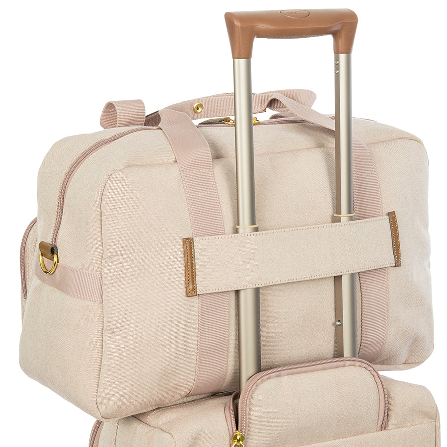 Bric's Volterra Trama 18" Boarding Duffle Bag in Bordeaux, view 3