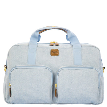 Bric's Volterra Trama 18" Boarding Duffle Bag in Ocean, view 1