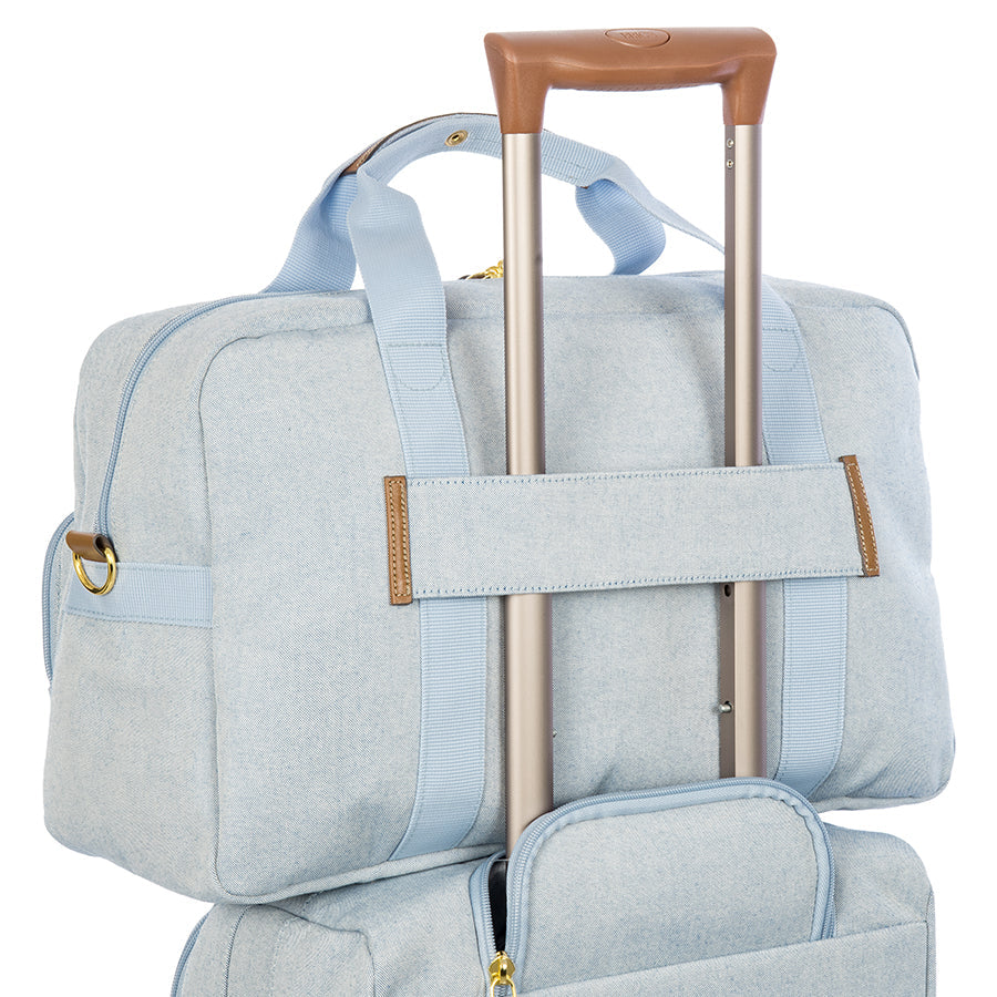Bric's Volterra Trama 18" Boarding Duffle Bag in Ocean, view 3