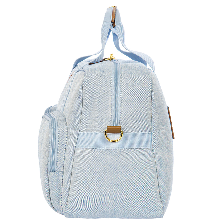 Bric's Volterra Trama 18" Boarding Duffle Bag in Ocean, view 4