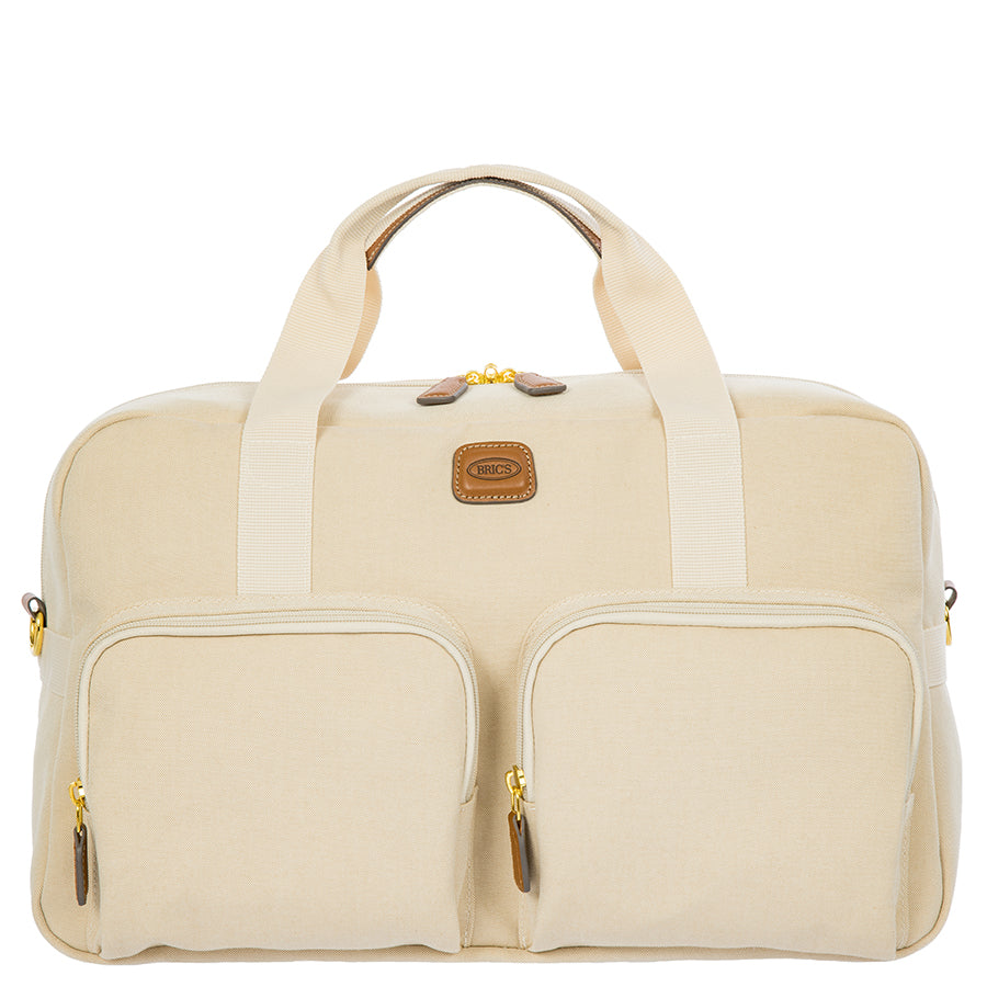 Bric's Volterra Trama 18" Boarding Duffle Bag in Cappuccino, view 1