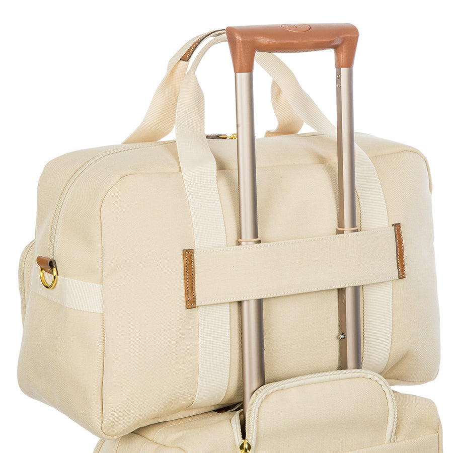 Bric's Volterra Trama 18" Boarding Duffle Bag in Cappuccino, view 3