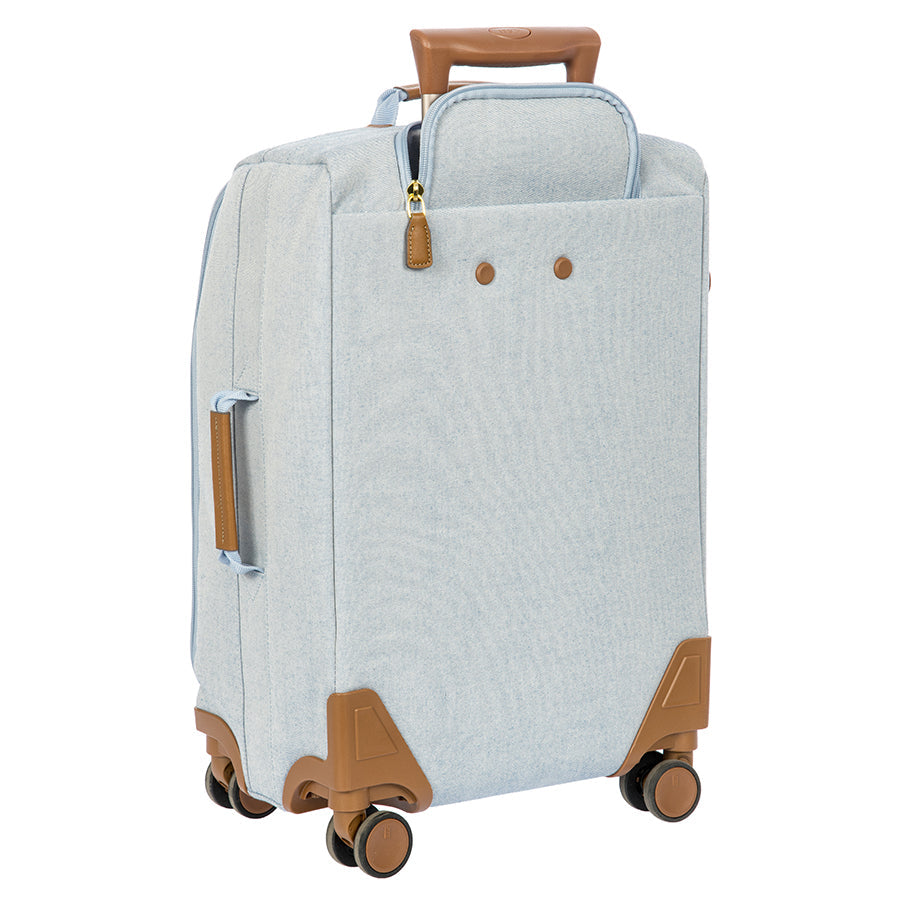 Bric's Volterra Trama 21" Carry-On Spinner in Ocean, view 3