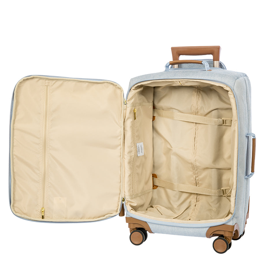 Bric's Volterra Trama 21" Carry-On Spinner in Ocean, view 5