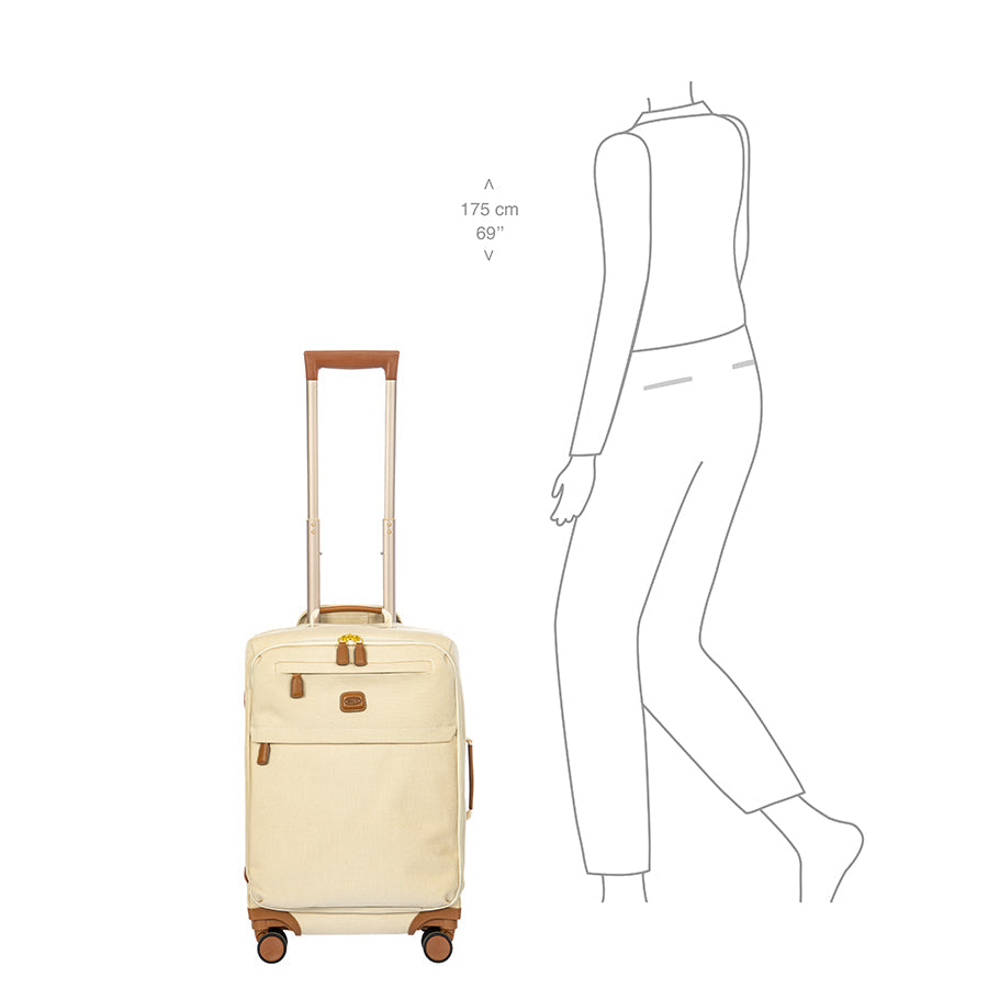 Bric's Volterra Trama 21" Carry-On Spinner in Cappuccino, view 6
