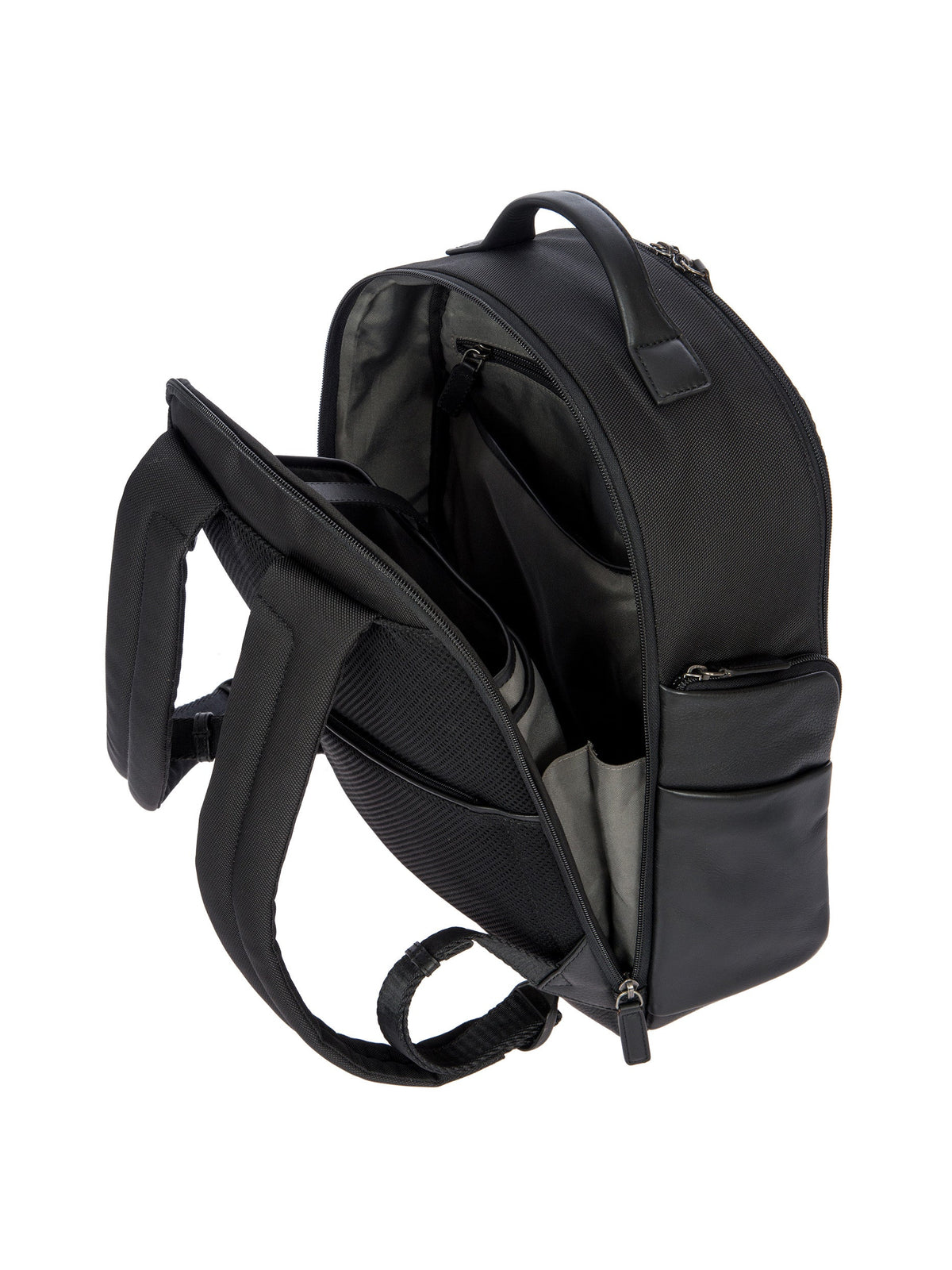 Bric's Monza Business Laptop Backpack M in Black/Black, view 2