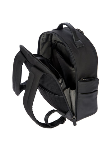 Bric's Monza Business Laptop Backpack M in Black/Black, view 2