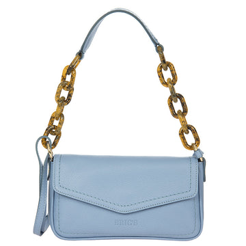 Bric's Gondola Begonia Leather Baguette Bag in Violet, view 1