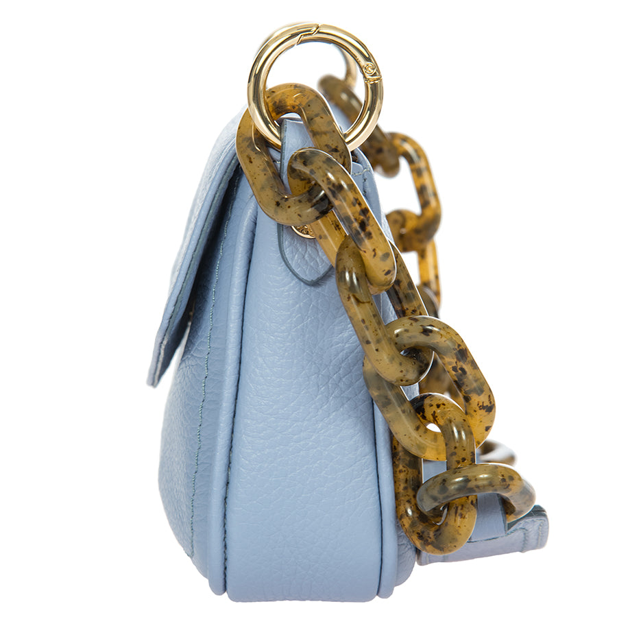Bric's Gondola Begonia Leather Baguette Bag in Violet, view 4