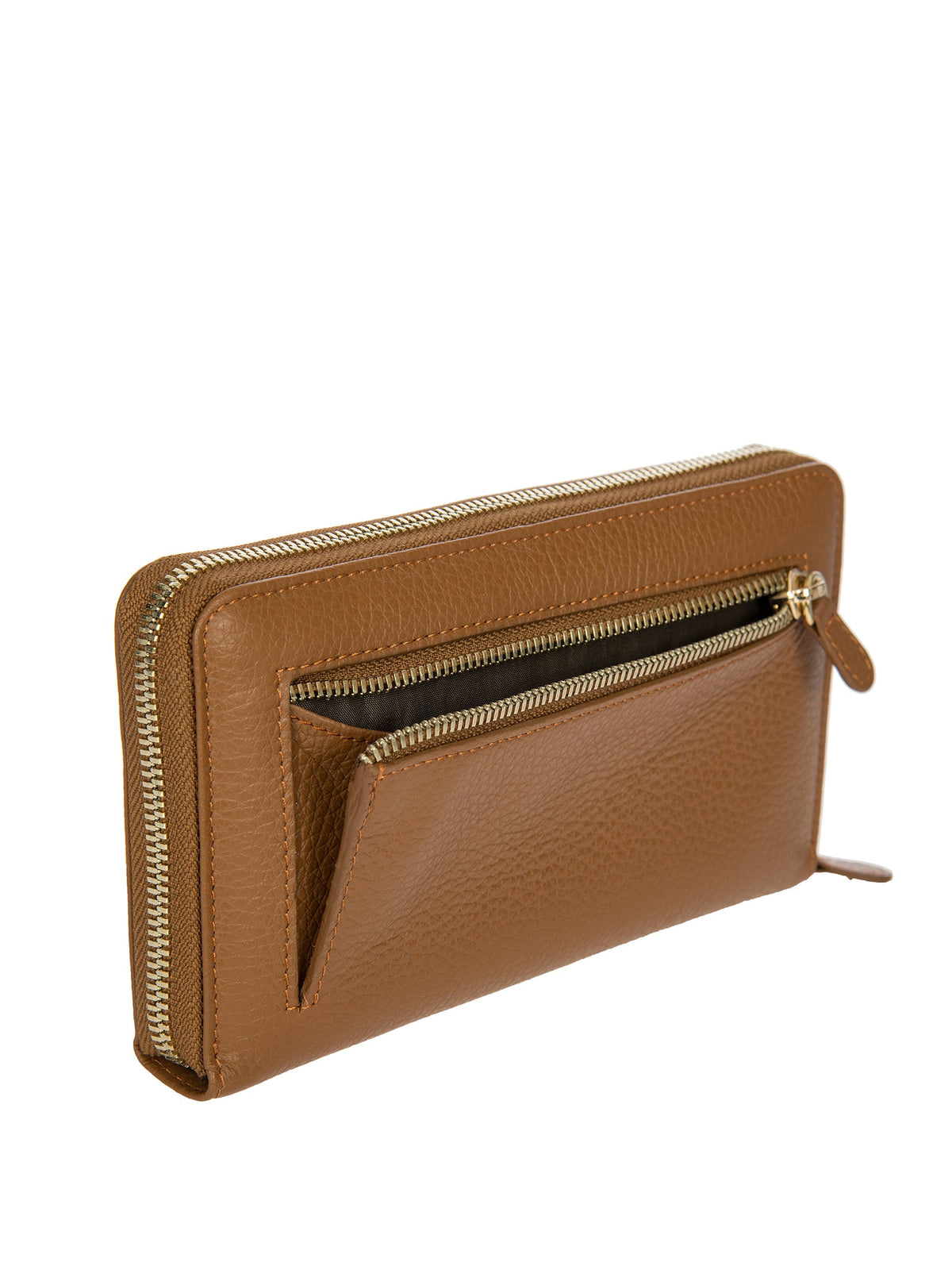 Bric's Gondola Verbena Leather Zip-Around Wallet in Cuoio, view 5