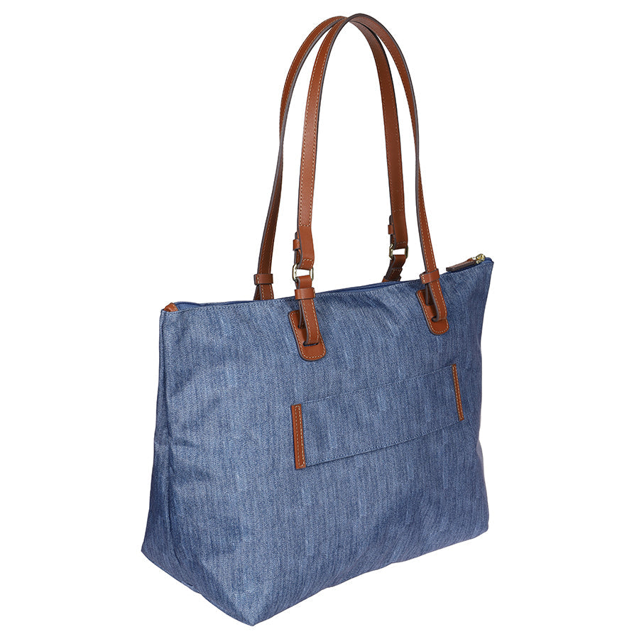 Bric's X-Collection Sportina Large Duffle Bag in Jeans, view 3