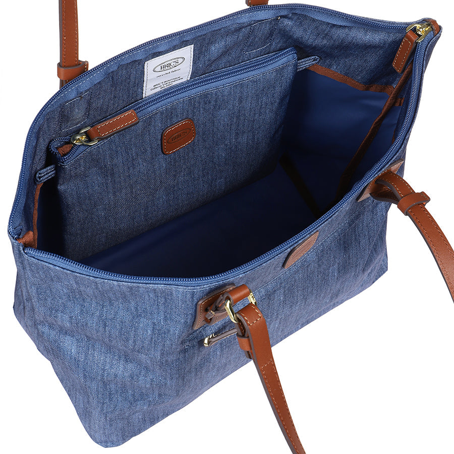 Bric's X-Collection Sportina Large Duffle Bag in Jeans, view 6