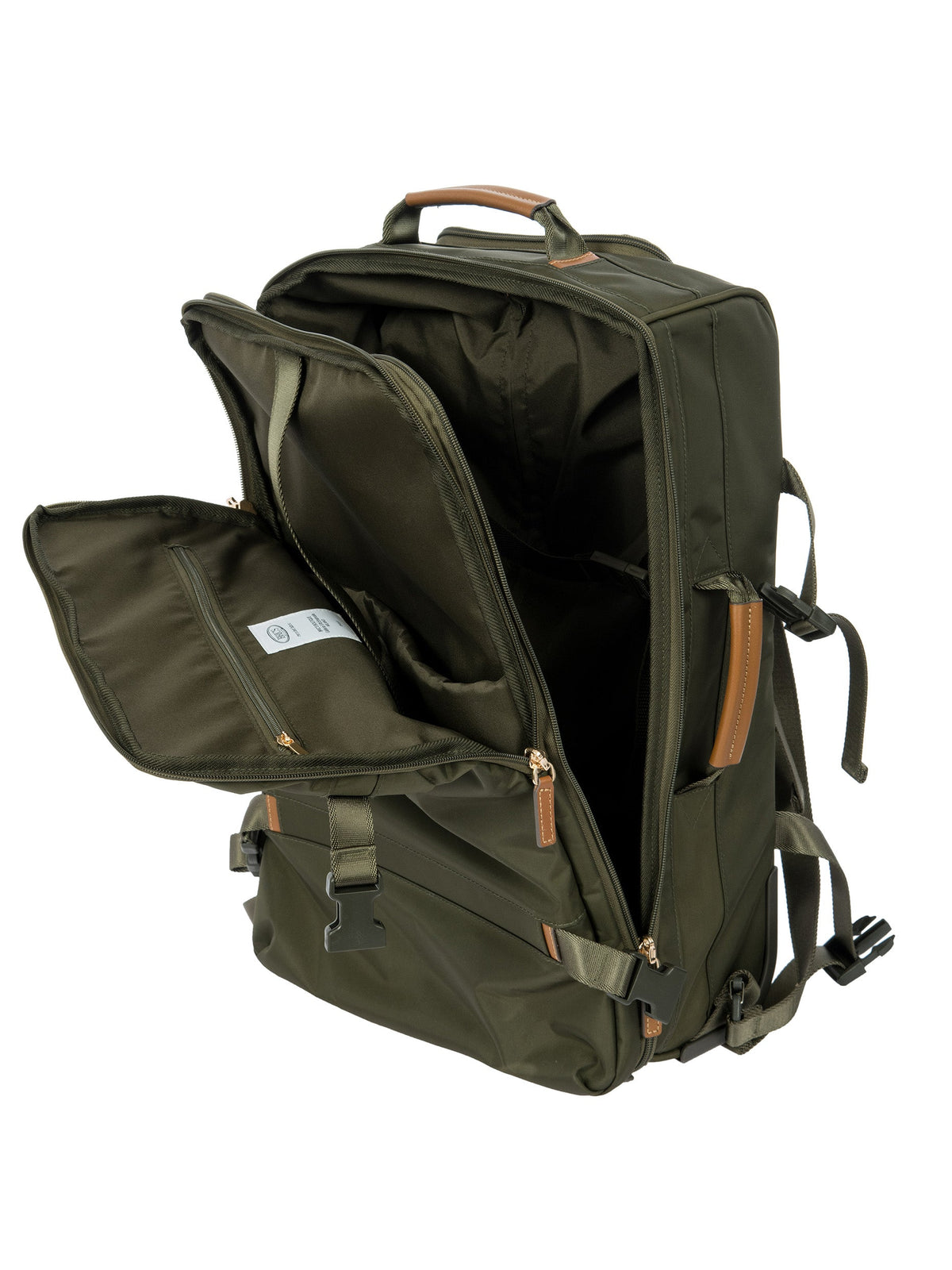 Bric's X-Collection X-Travel Convertible Wheeled Backpack in Olive, view 5