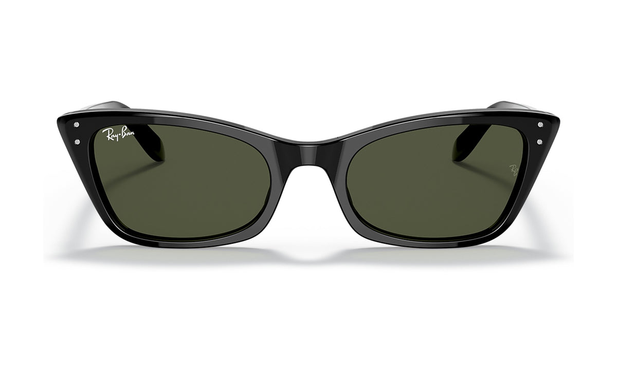 Ray-Ban Lady Burbank RB2299 Sunglasses, Black with G-15 Green, view 1