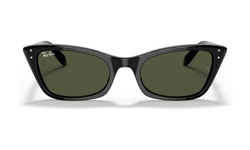 Ray-Ban Lady Burbank RB2299 Sunglasses, Black with G-15 Green, view 1