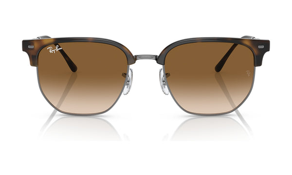Ray-Ban New Clubmaster RB4416 Sunglasses, Havana on Gunmetal with Brown Gradient, view 1