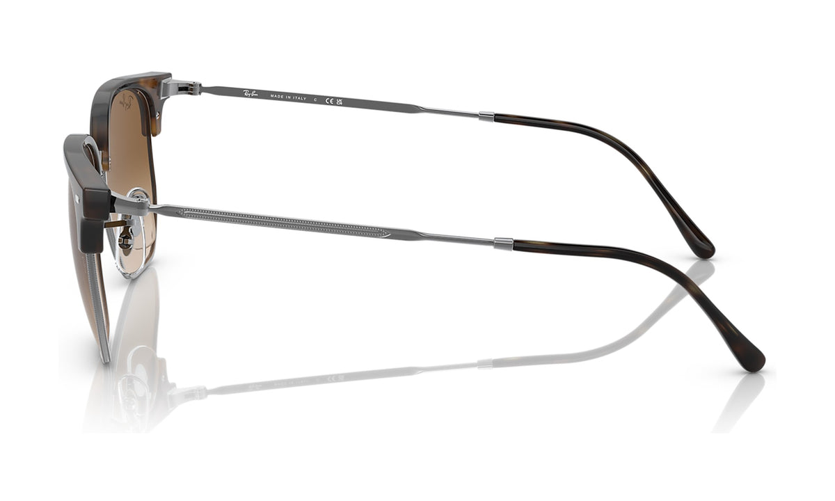 Ray-Ban New Clubmaster RB4416 Sunglasses, Havana on Gunmetal with Brown Gradient, view 3