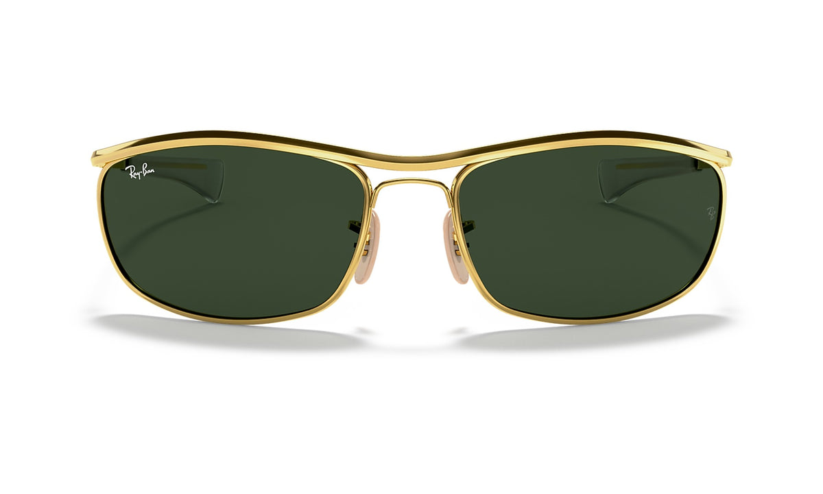 Ray-Ban Olympian I Deluxe RB3119M Sunglasses, Arista Gold with G-15 Green, view 1