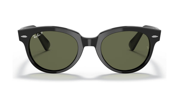 Ray-Ban Orion RB2199F Polarized Sunglasses, Black with G-15 Green, view 1