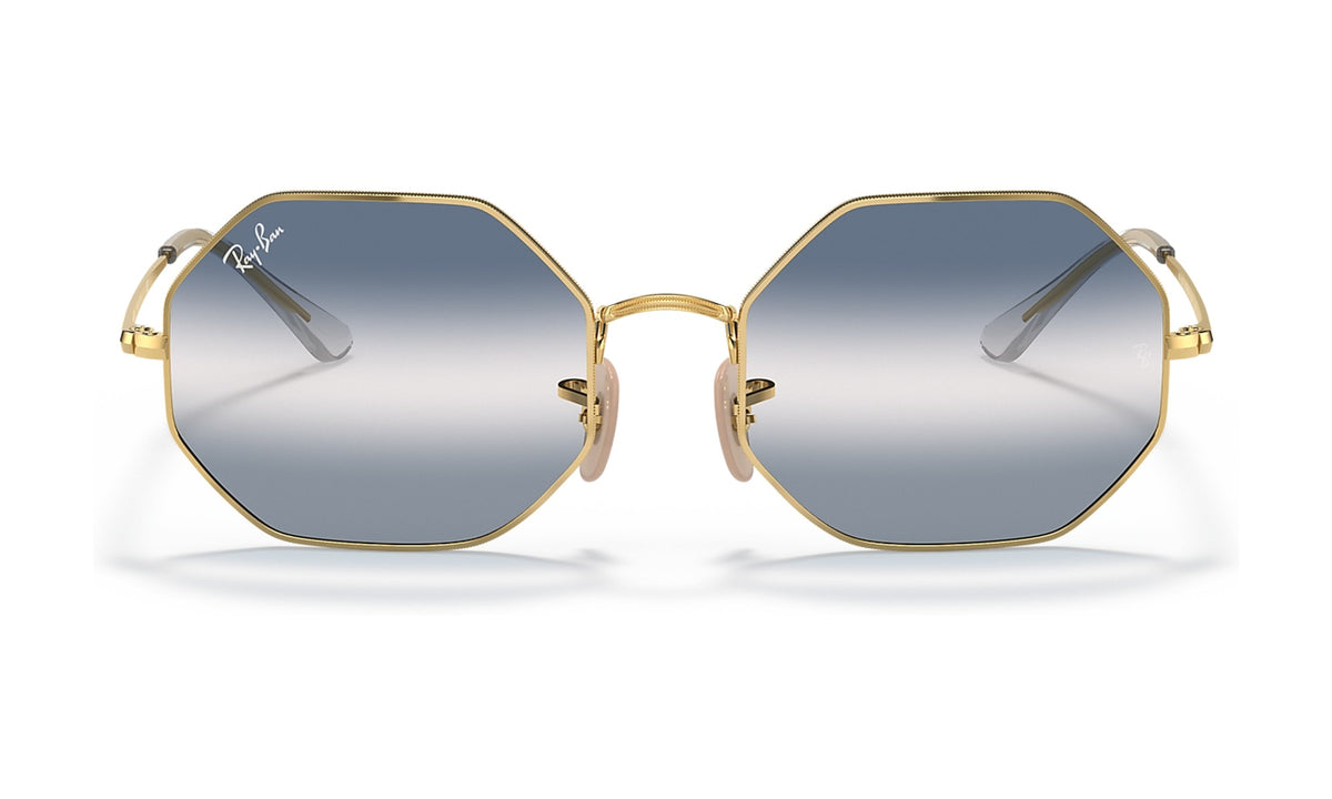 Ray-Ban Octagon 1972 RB1972 Sunglasses, Arista Gold with Blue Gradient Mirror, view 1