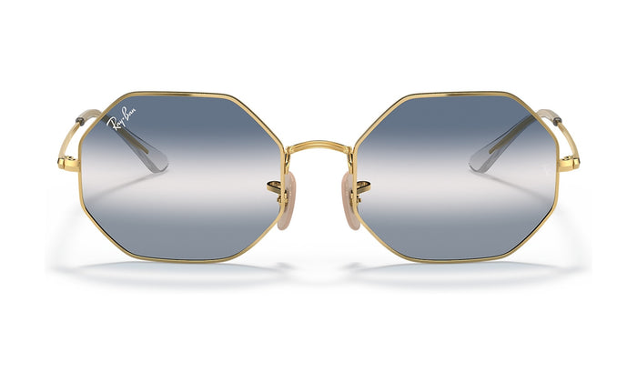 Ray-Ban Octagon 1972 RB1972 Sunglasses, Arista Gold with Blue Gradient Mirror, view 1