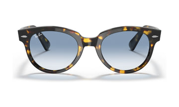 Ray-Ban Orion RB2199F Sunglasses, Yellow Havana with Clear Gradient Blue, view 1