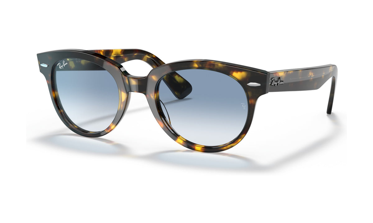 Ray-Ban Orion RB2199F Sunglasses, Yellow Havana with Clear Gradient Blue, view 2
