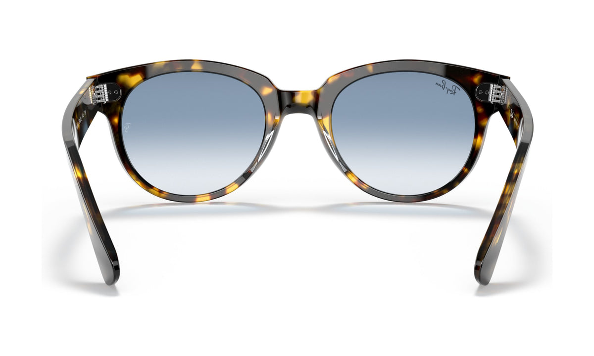 Ray-Ban Orion RB2199F Sunglasses, Yellow Havana with Clear Gradient Blue, view 4