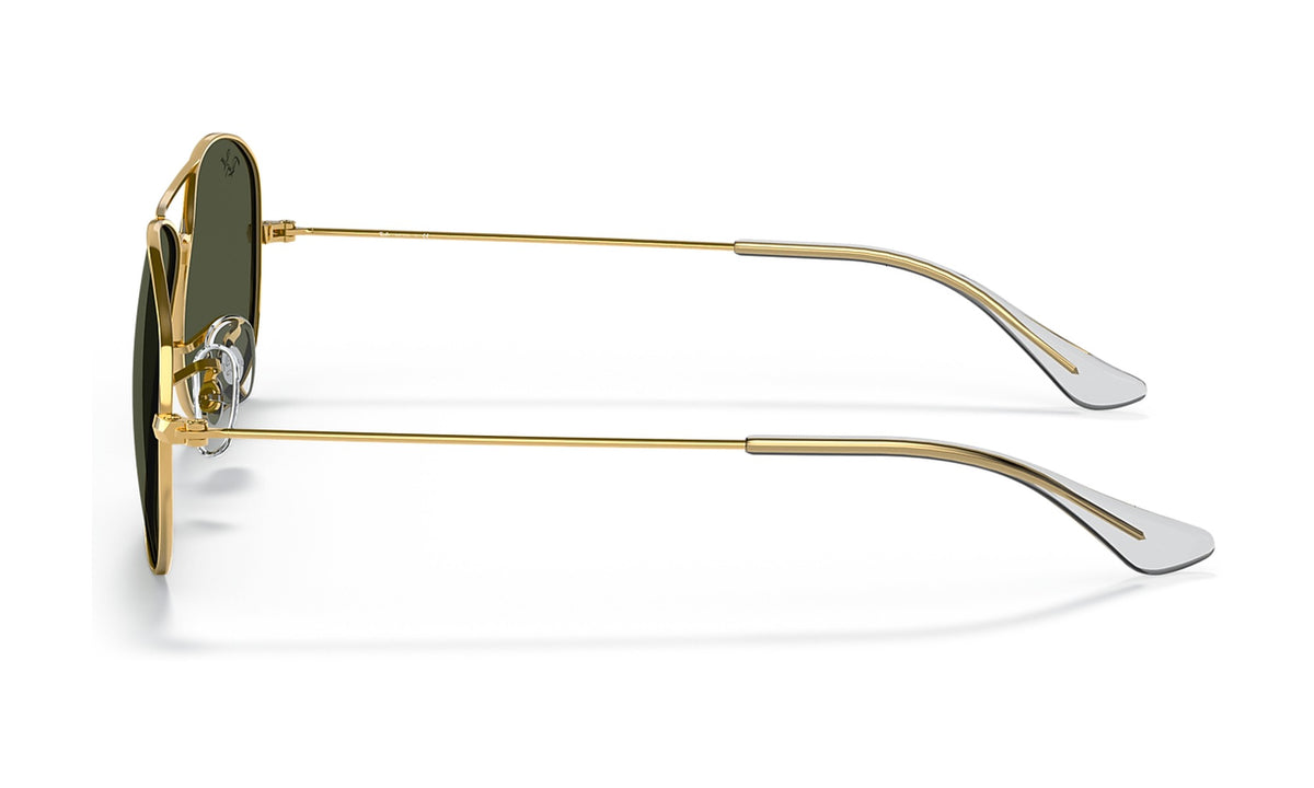 Ray-Ban Cockpit RB3362 Sunglasses, Arista Gold with G-15 Green, view 3