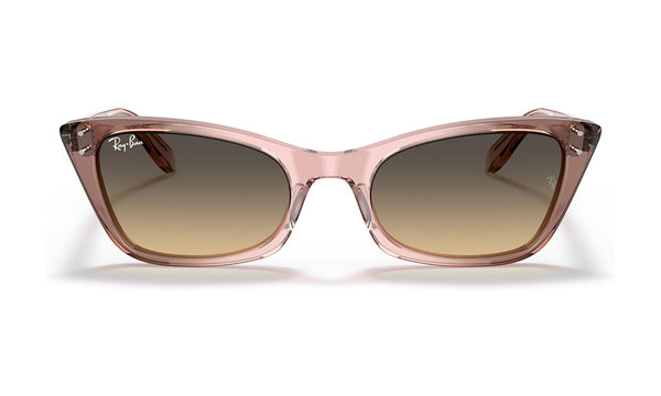 Ray-Ban Lady Burbank RB2299 Sunglasses, Transparent Pink with Brown Gradient, view 1