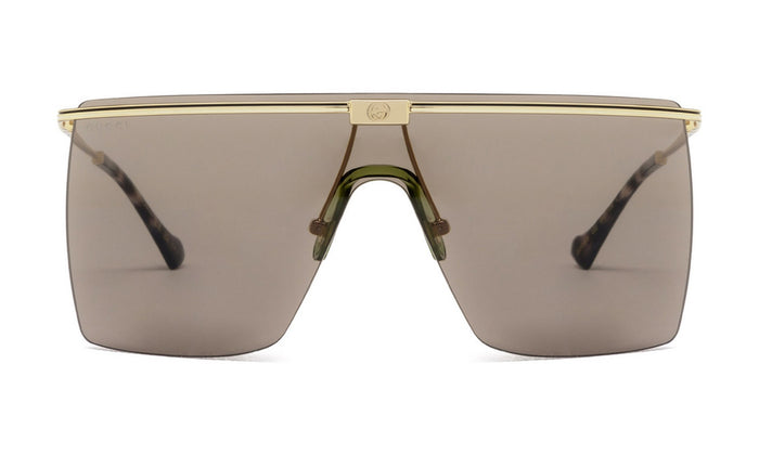 Gucci GG1096S Sunglasses, Gold with Brown, view 1