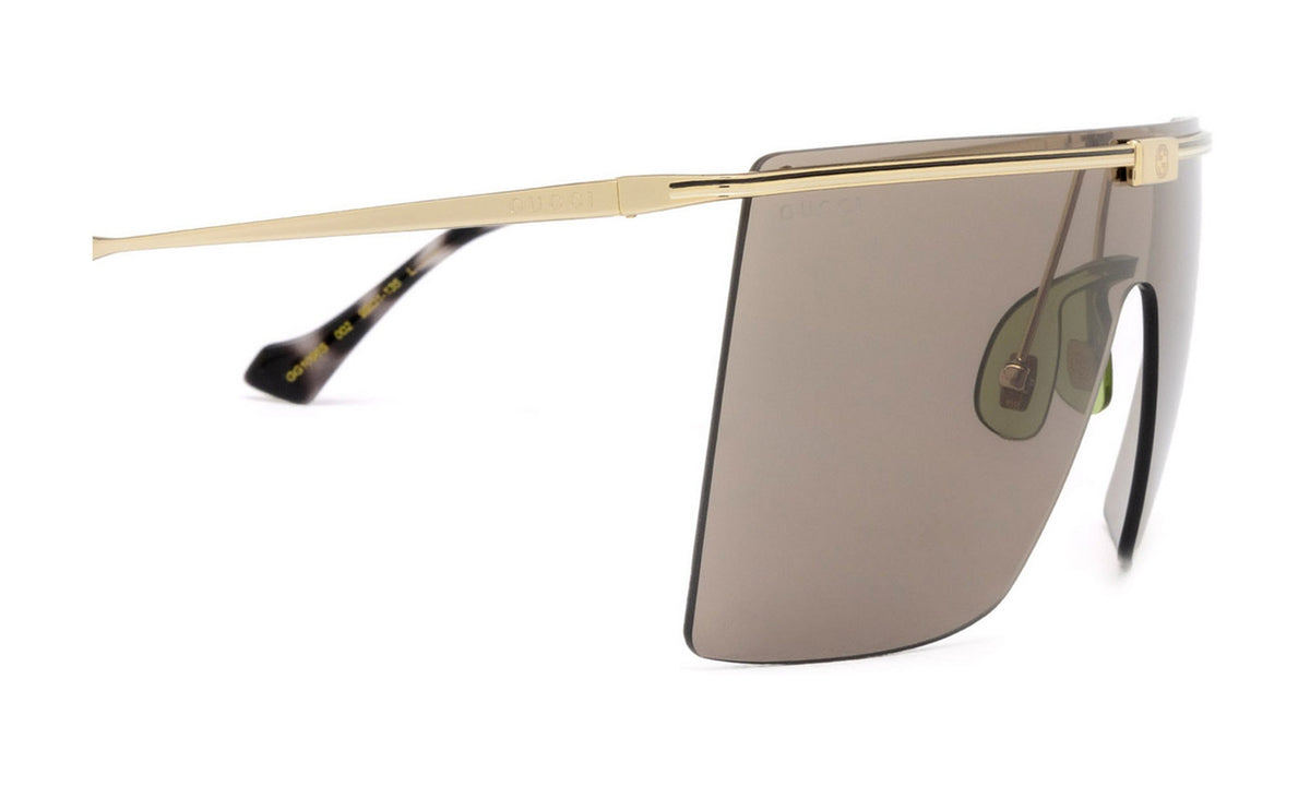 Gucci GG1096S Sunglasses, Gold with Brown, view 3