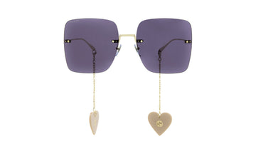 Gucci GG1147S Sunglasses, Gold with Violet, view 1
