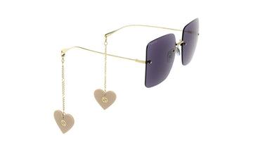 Gucci GG1147S Sunglasses, Gold with Violet, view 2