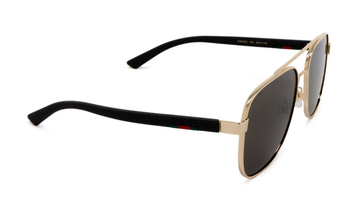 Gucci GG0422S Sunglasses, Endura Gold with Brown, view 2