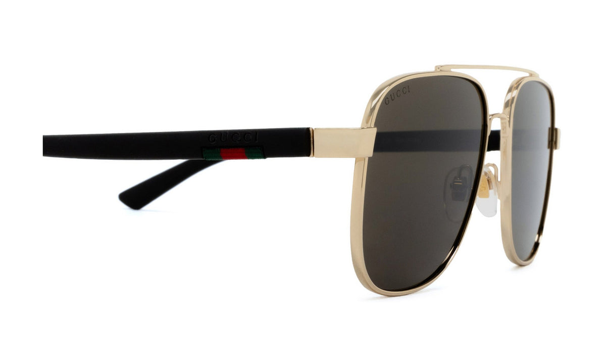 Gucci GG0422S Sunglasses, Endura Gold with Brown, view 3