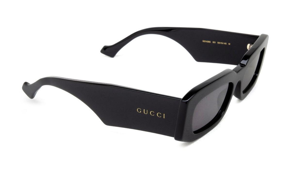 Gucci GG1426S Sunglasses, Black with Grey, view 4