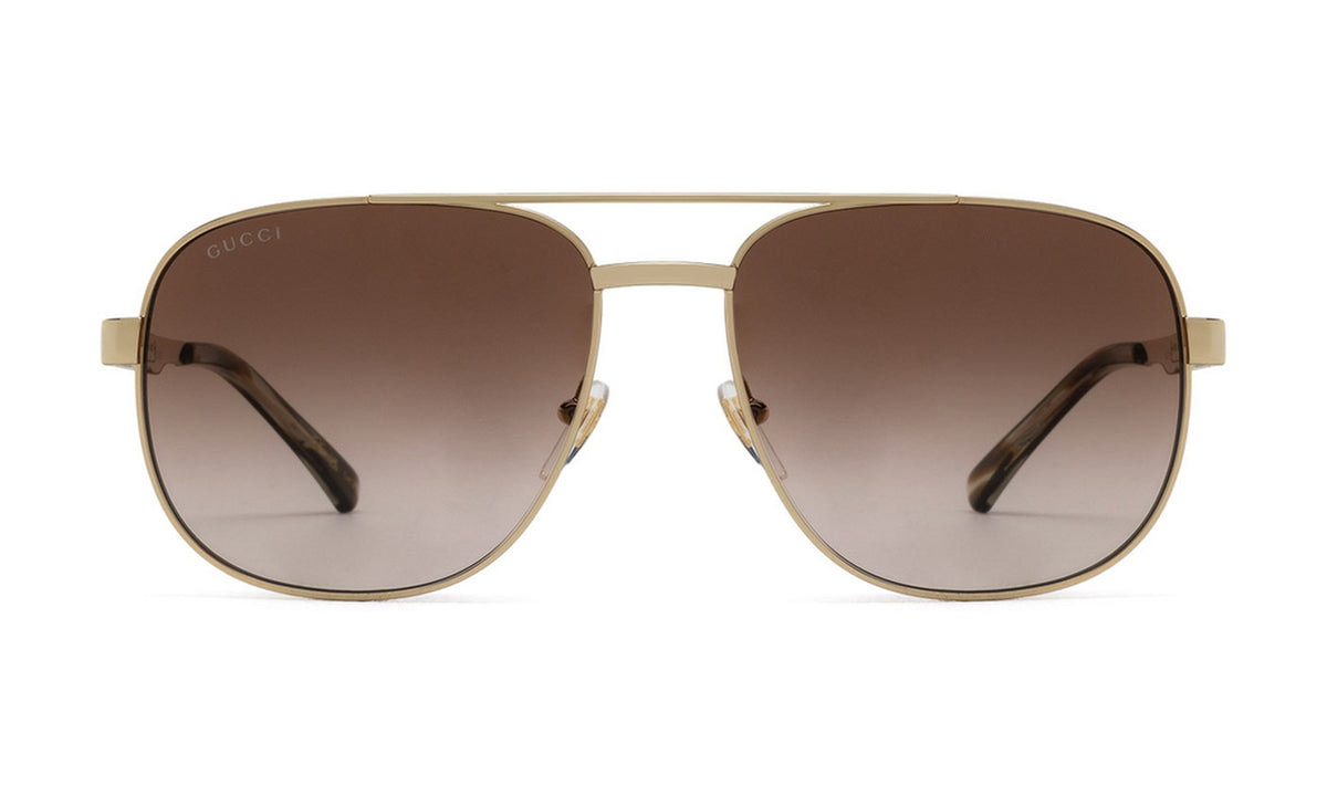 Gucci GG1223S Sunglasses, Gold with Brown Gradient, view 1