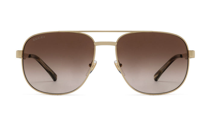 Gucci GG1223S Sunglasses, Gold with Brown Gradient, view 1